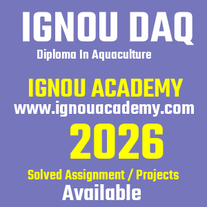 IGNOU DAQ SOLVED ASSIGNMENT 2026